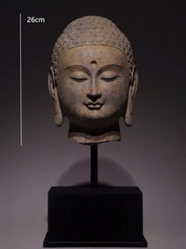 NORTHERN DYNASTIES BLUESTONE BUDDHA HEAD