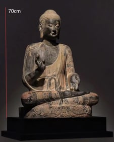 NORTHERN QI DYNASTY SAKYAMUNI BUDDHA STATUE