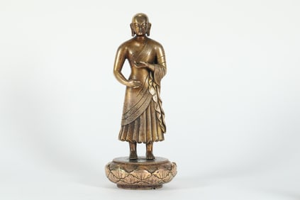 GILDED STATUE OF THE QING DYNASTY