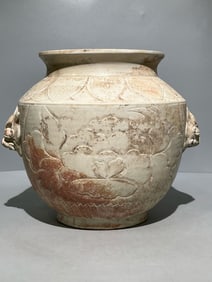 SONG DYNASTY DING KILN CARVED JAR