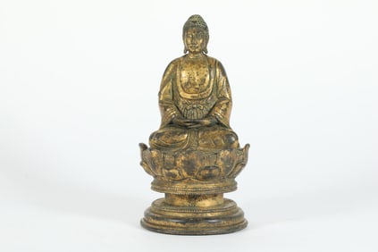 LIAO DYNASTY GILDED BUDDHA STATUE