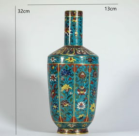 MING DYNASTY CLOISONNE FLOWER VASE
