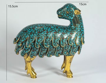 QING DYNASTY JINTAI BLUE SHEEP