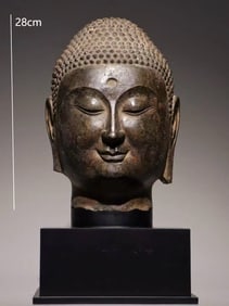NORTHERN DYNASTIES CLIFF BUDDHA HEAD