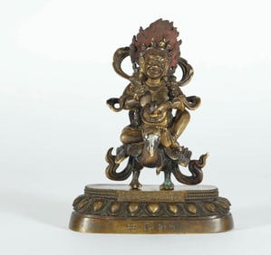 SIX-GRADE BUDDHA STATUE IN THE BUDDHIST BUILDING OF THE QING DYNASTY