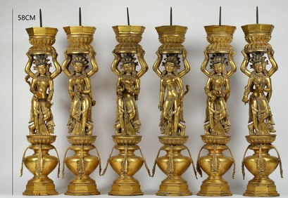 GILDED PAGODA PILLARS OF THE GODDESS OF DANSATI TEMPLE