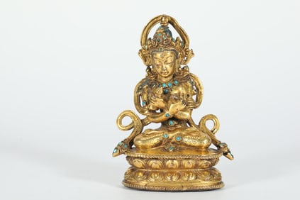 GILDED BUDDHIST STATUES FROM THE MING DYNASTY