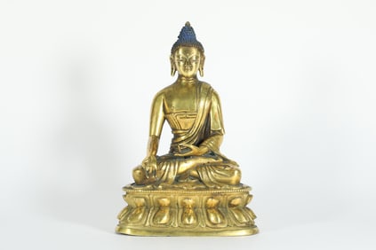 GILDED BUDDHA OF THE QING DYNASTY