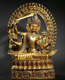 GILDED BODHISATTVA OF THE MING DYNASTY