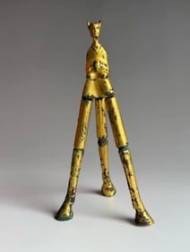 GILDED FEATHERED FIGURE FROM THE WARRING STATES PERIOD