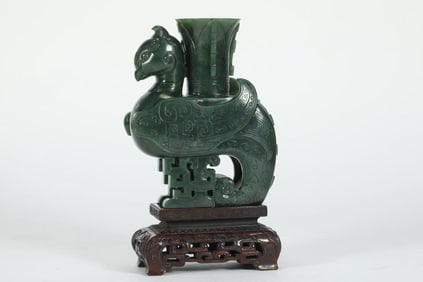 QING DYNASTY JADE PHOENIX
