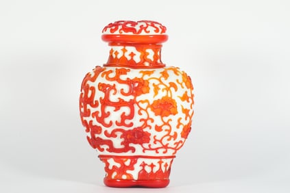 QING DYNASTY GLASS BOTTLE