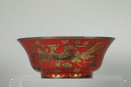 QING DYNASTY LACQUER BOWL
