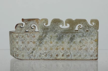 WARRING STATES PERIOD JADE SWORD ORNAMENT