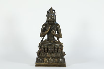 MING DYNASTY ALLOY BRONZE BODHISATTVA