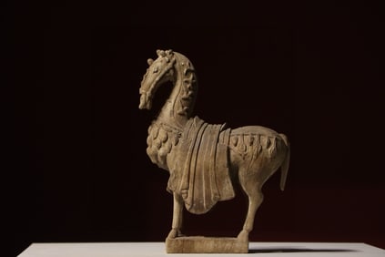 TANG DYNASTY WOODEN HORSE