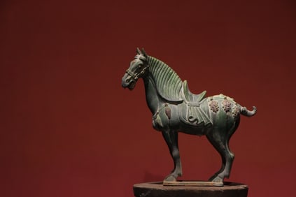 TANG DYNASTY TRICOLOR GLAZED HORSE