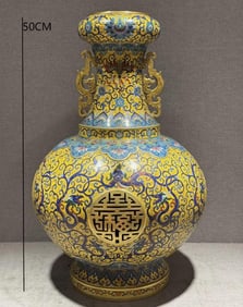 QING DYNASTY CLOISONN? OPENWORK VASE