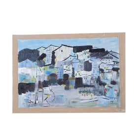 Wu Guanzhong?Water Towns in the South of the Yangtze River?(oil painting)
