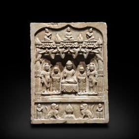 Tang Dynasty Stone-carved Buddha niche