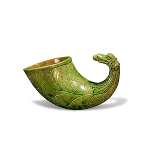 Tang Dynasty Tri-color rhyton cup
