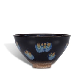 Song Dynasty Jian kiln yao bian tenmoku bowl
