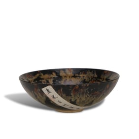 Song Dynasty Jizhou kiln tortoiseshell-glazed bowl