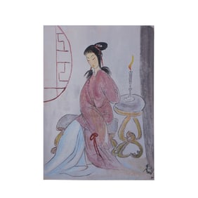 Lin Fengmian?Lady?(oil painting)