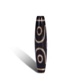 Ming Dynasty or earlier Six-eyed dzi bead