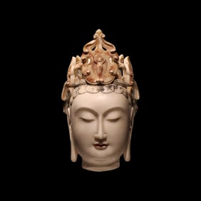 Northern Qi Dynasty Stone-carved Avalokiteshvara Buddha head