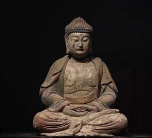 Song Dynasty Wood-carved Sakyamuni Buddha statue