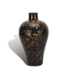 Song Dynasty Jizhou kiln tortoiseshell-glazed plum vase