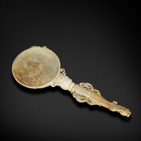 Han Dynasty jade dragon head ladle