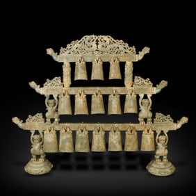 Warring States Period A set of jade chime bells