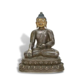 Ming Dynasty Silver statue of Sakyamuni