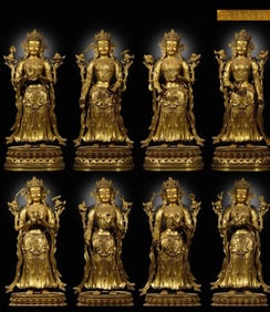 EIGHT GREAT BODHISATTVA STATUES OF THE YONGLE PERIOD IN THE MING DYNASTY