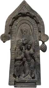 GANDHARA GREY SCHIST FIGURE SLAB