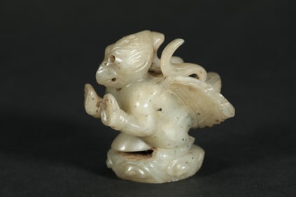 SONG DYNASTY HETIAN JADE GARUDA INCENSE BURNER