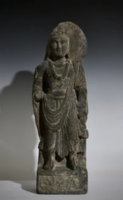 GANDHARA SCHIST BUDDHA STATUES