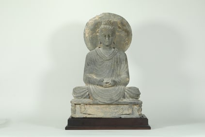 GANDHARA SCHIST BUDDHA SLAB