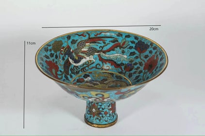 MING DYNASTY CLOISONN? STEM CUP