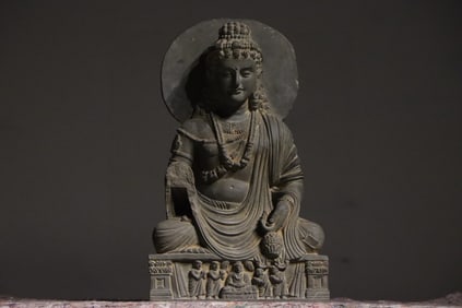 GANDHARA SCHIST BUDDHA STATUES