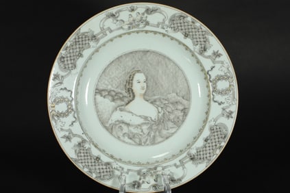 WESTERN FIGURE PLATES FROM THE QING DYNASTY