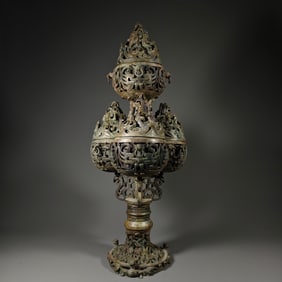 WARRING STATES PERIOD BRONZE INCENSE BURNER