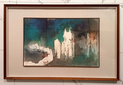 ZHANG DAQIAN'S SPLASHED-INK LANDSCAPE