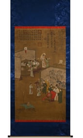 THE NIGHT BANQUET OF EMPEROR HUIZONG OF SONG (SILK SCROLL)