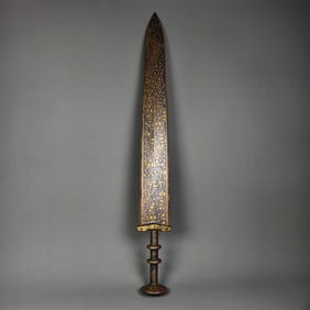 WARRING STATES PERIOD GOLD AND SILVER INLAID SWORD