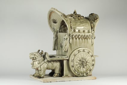 SUI DYNASTY CELADON OX-DRAWN CART