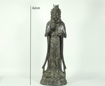 MING DYNASTY BRONZE BODHISATTVA