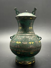 WARRING STATES PERIOD GOLD AND SILVER ZUN